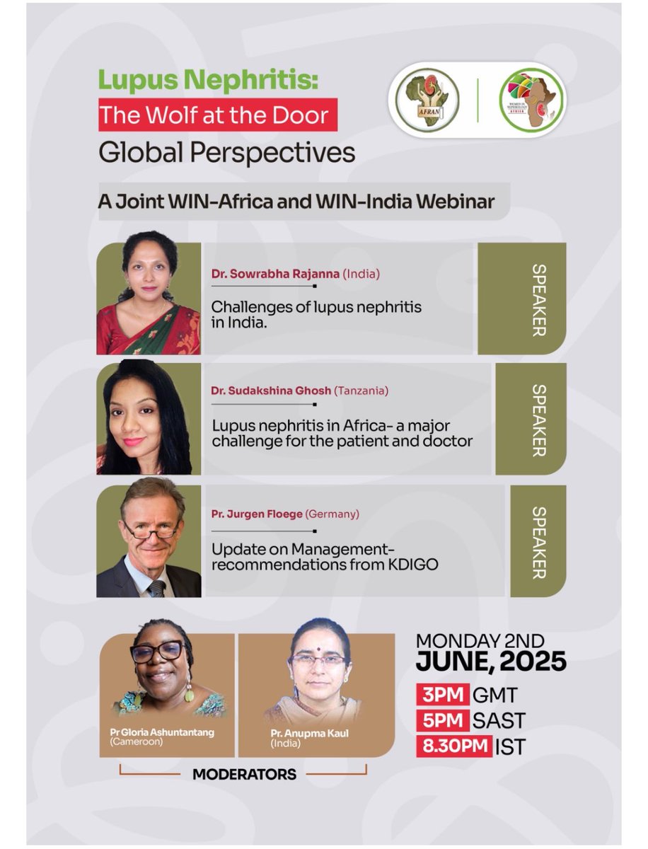 Urmila Anandh (@anandhurmila) on Twitter photo <a href="/WomenNeph_india/">Women in Nephrology-India</a> and <a href="/WomenNephAfrica/">Women In Nephrology Africa</a> bring their joint webinar within a few days. Please join <a href="/ISNkidneycare/">Int Society of Nephrology</a> <a href="/SwarnalathaGud2/">Swarnalatha Guditi</a> <a href="/CharuMalik_ISN/">Charu Malik</a> <a href="/drmanishasahay/">Dr Prof Manisha Sahay</a> <a href="/divyaa24/">Dr. Divya Bajpai 🇮🇳</a> <a href="/valerie_luyckx/">Valerie Luyckx</a> <a href="/WomenNeph_india/">Women in Nephrology-India</a> and <a href="/WomenNephAfrica/">Women In Nephrology Africa</a> bring their joint webinar within a few days. Please join <a href="/ISNkidneycare/">Int Society of Nephrology</a> <a href="/SwarnalathaGud2/">Swarnalatha Guditi</a> <a href="/CharuMalik_ISN/">Charu Malik</a> <a href="/drmanishasahay/">Dr Prof Manisha Sahay</a> <a href="/divyaa24/">Dr. Divya Bajpai 🇮🇳</a> <a href="/valerie_luyckx/">Valerie Luyckx</a>