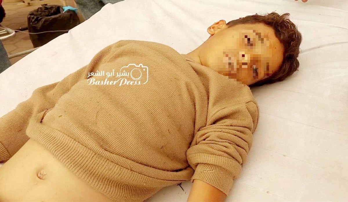 Palestinian boy Alaa al Khodari has been killed by the israelis bombing Al Shuja’yia neighbourhood in Gaza City: 2 more killed in Khan Yunis