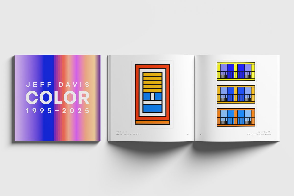 jeffgdavis's tweet image. I'm really excited to share that we've published a comprehensive catalog for my upcoming retrospective Color: 1995 - 2025 @ArtverseParis. Spanning three decades, it features a diverse selection of images showcasing my evolution from traditional painting and printmaking to digital…