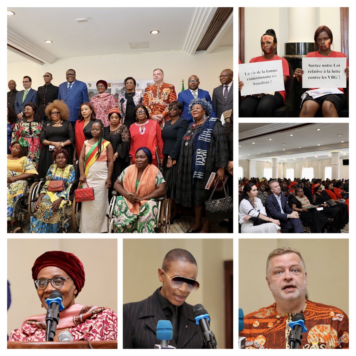 PNUD Cameroun (@pnudcameroun) on Twitter photo In line with our commitment to end #GenderBasedViolence in 🇨🇲, our DRR, <a href="/mharthansen/">Martin Hart-Hansen</a> joined #MINPROFF, #MINAS, & MINDEL-#MINJUSTICE, among key stakeholders to call for stronger penalties against GBV.
At the conference organised by the #MANYCAWE Network & Senator In line with our commitment to end #GenderBasedViolence in 🇨🇲, our DRR, <a href="/mharthansen/">Martin Hart-Hansen</a> joined #MINPROFF, #MINAS, & MINDEL-#MINJUSTICE, among key stakeholders to call for stronger penalties against GBV.
At the conference organised by the #MANYCAWE Network & Senator