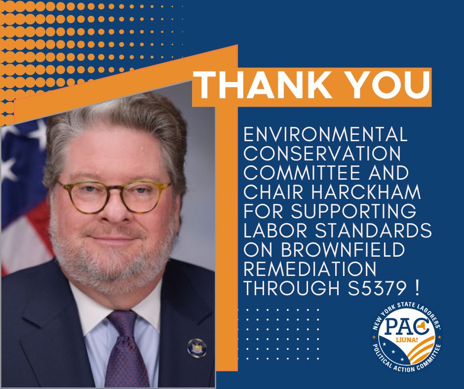 New York State Laborers' Tri-Funds (@nystrifunds) on Twitter photo Thank you <a href="/SenatorHarckham/">Senator Pete Harckham</a> and the entire NYS Senate Environmental Conservation Committee for supporting labor standards on brownfield remediation!
New York’s environment and workers are safer because of labor champions like you! Thank you <a href="/SenatorHarckham/">Senator Pete Harckham</a> and the entire NYS Senate Environmental Conservation Committee for supporting labor standards on brownfield remediation!
New York’s environment and workers are safer because of labor champions like you!