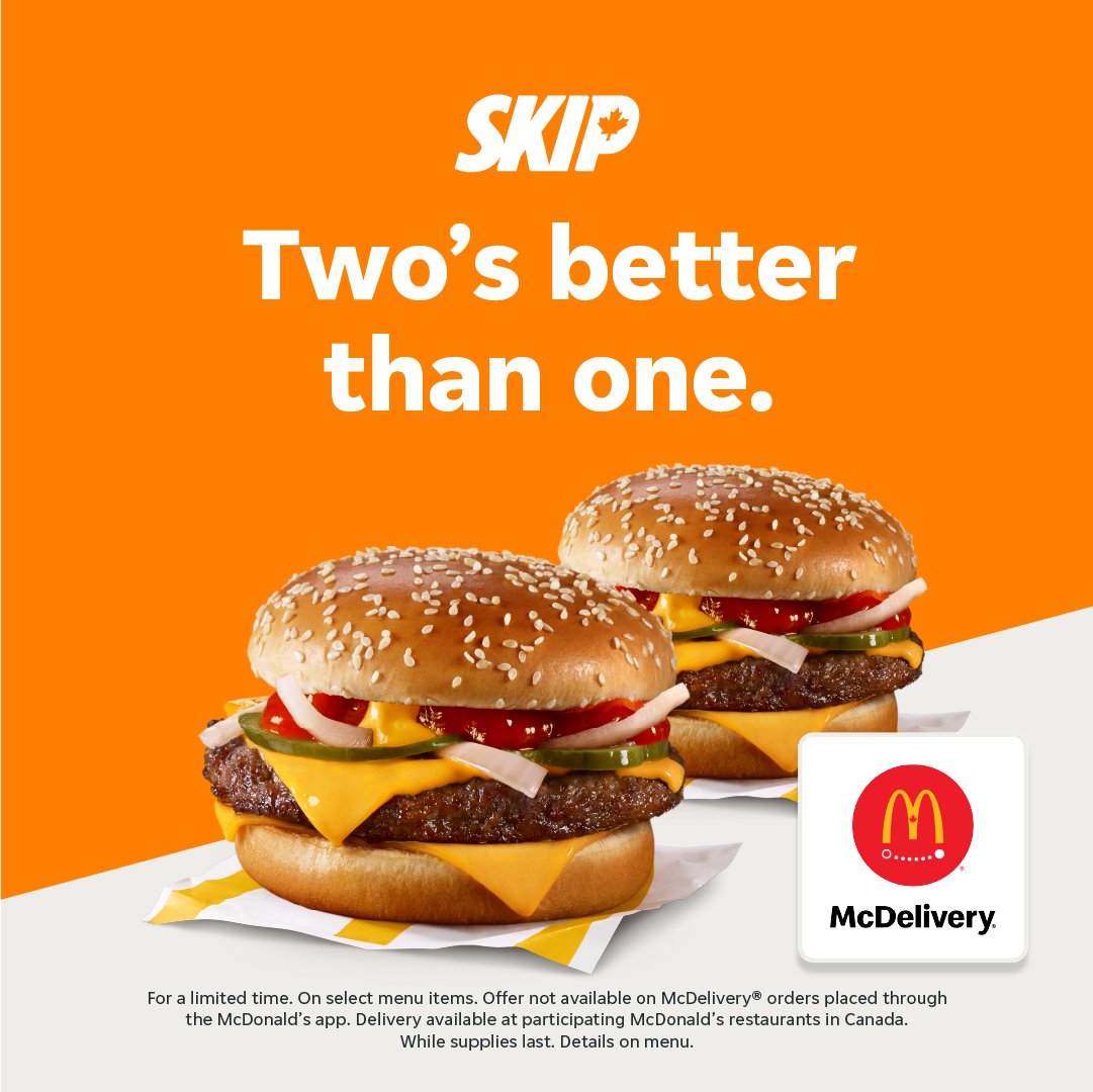 Skip (@skipcanada) on Twitter photo happy #NationalHamburgerDay 🍔 buy one Quarter Pounder with Cheese® from <a href="/McDonaldsCanada/">McDonald's 🇨🇦</a>, get another free! happy #NationalHamburgerDay 🍔 buy one Quarter Pounder with Cheese® from <a href="/McDonaldsCanada/">McDonald's 🇨🇦</a>, get another free!