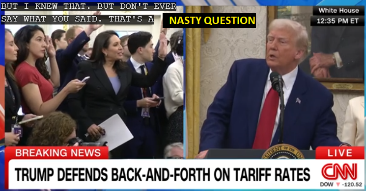 Let's keep TACO trending! He hated this. 
I applaud whoever asked this question.

Trump Always Chickens Out
#TACO