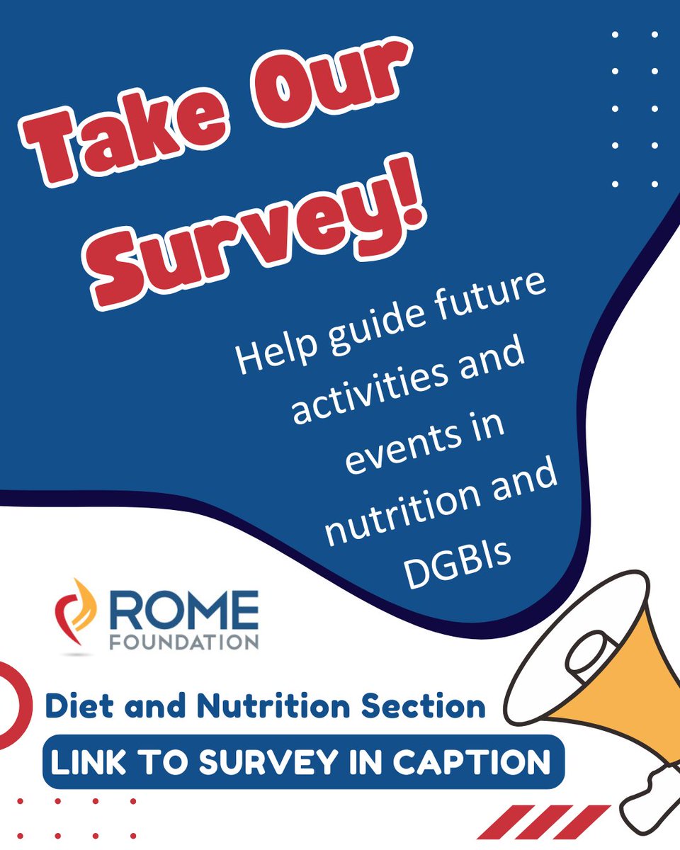 RFDietNutrition's tweet image. The RDN Education & Training committee is planning future education events and would like to better understand the interests and membership of our community. Please complete this short survey, we anticipate the survey will take 5-10 minutes to complete.
surveymonkey.com/r/DN2025Surve