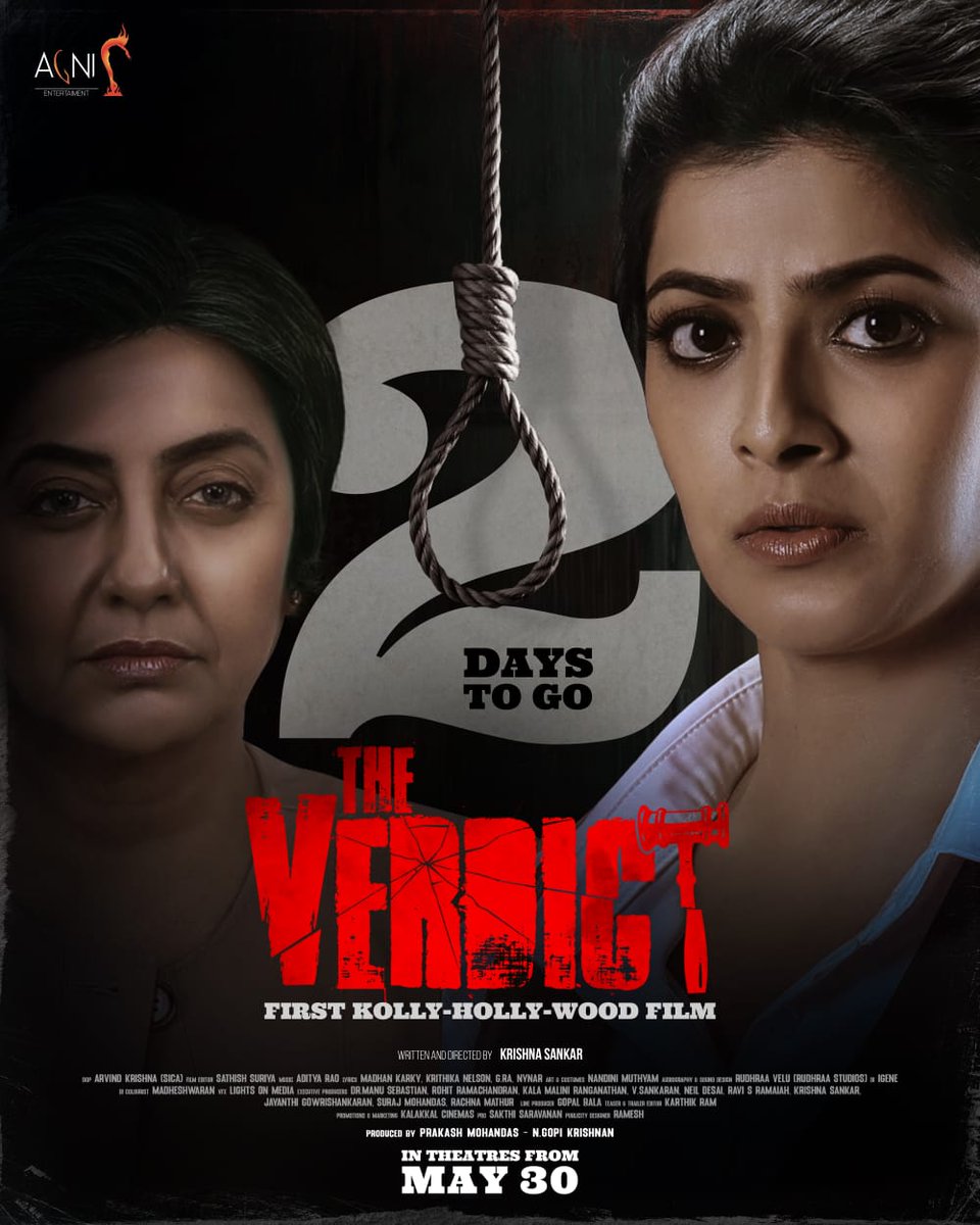 V2Cinemas (@v2cinemas) on Twitter photo #TheVerdict hits screens in 2 days ๐ฅ
ICYM the trailer โถ๏ธ youtu.be/3MYRlkSOrGk
Produced by <a href="/AgniEnt/">Agni Entertainment</a>
Written and Directed by <a href="/directionfx/">KrishnaSankar</a>
A <a href="/Adi_Vocals/">Aditya Rao</a> Musical #TheVerdict hits screens in 2 days ๐ฅ
ICYM the trailer โถ๏ธ youtu.be/3MYRlkSOrGk
Produced by <a href="/AgniEnt/">Agni Entertainment</a>
Written and Directed by <a href="/directionfx/">KrishnaSankar</a>
A <a href="/Adi_Vocals/">Aditya Rao</a> Musical