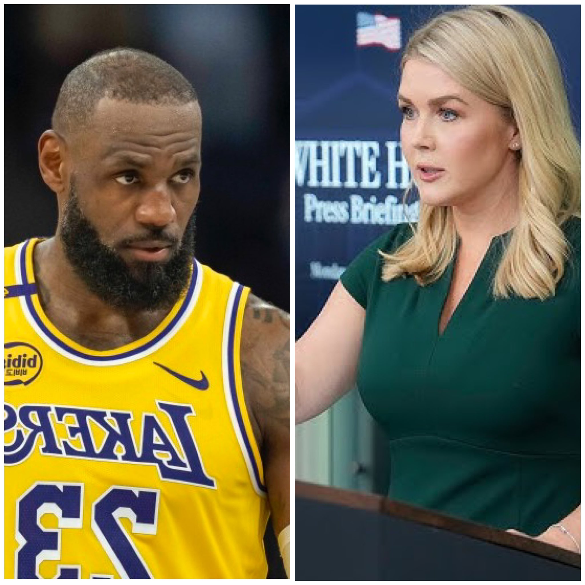 Cłẽmșø on X: "💥 LeBron referred to Karoline as “𝙆𝙆𝙆 𝘽𝘼𝙍𝘽𝙄𝙀” -Karoline Leavitt: “My family fought to end slavery. Yours came here from Jamaica in the 1930s. Let's talk facts.” 😎 https://t.co/sFKeRdBA5G" /