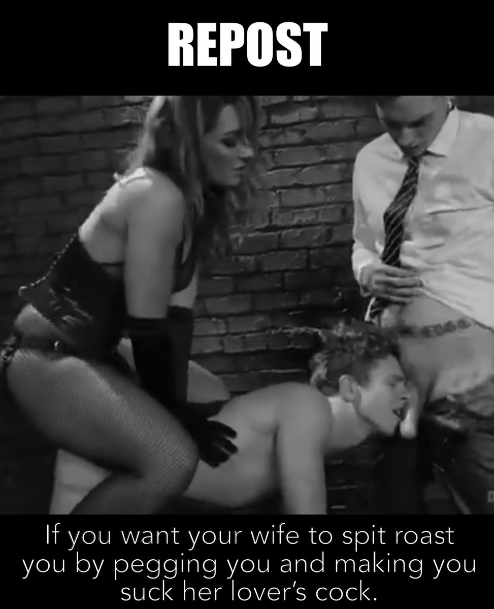 bihusband75's tweet photo. Yes, I’d love it if she brought her lover home and they treated me like their fuck-toy. 

#bicuckold #cuckold #pegging #forcedbi https://t.co/8M27d2C81E