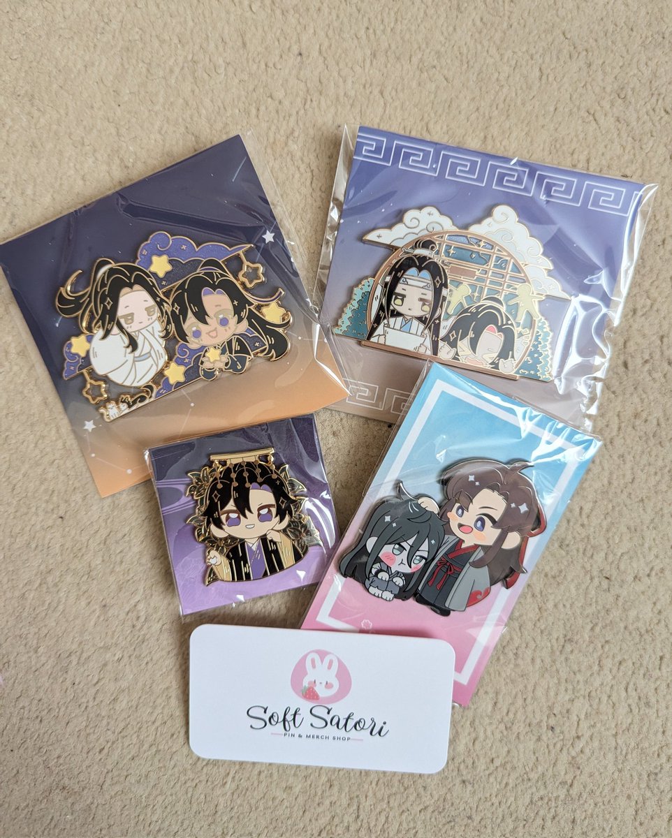 ConinaUK's tweet photo. I can't get over the size of these pins!
#SoftSatori #mdzs #2ha #WangXian #RanWan #OCPBBD 😍 https://t.co/2PHudMtsVu
