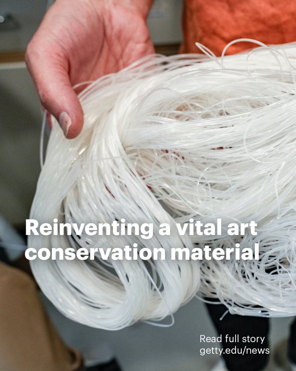 GettyMuseum's tweet image. Art conservation requires specialized materials. What happens when one vital material is threatened? gty.art/4kEb6Yg