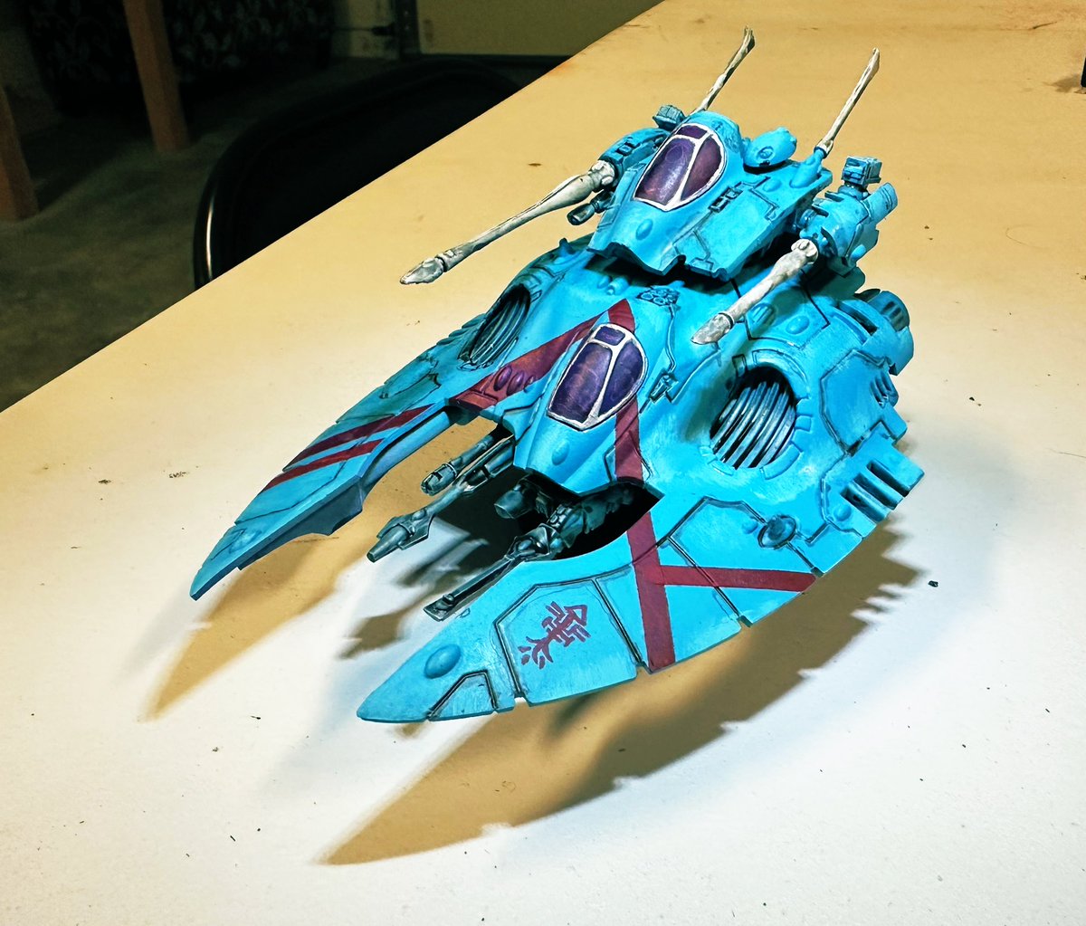 Namikaze4o6's tweet photo. Eldar Falcon - loving the Progress on this one. #waveserpent #Eldar #Aeldari #warhammer40k https://t.co/lvKmylUTSW