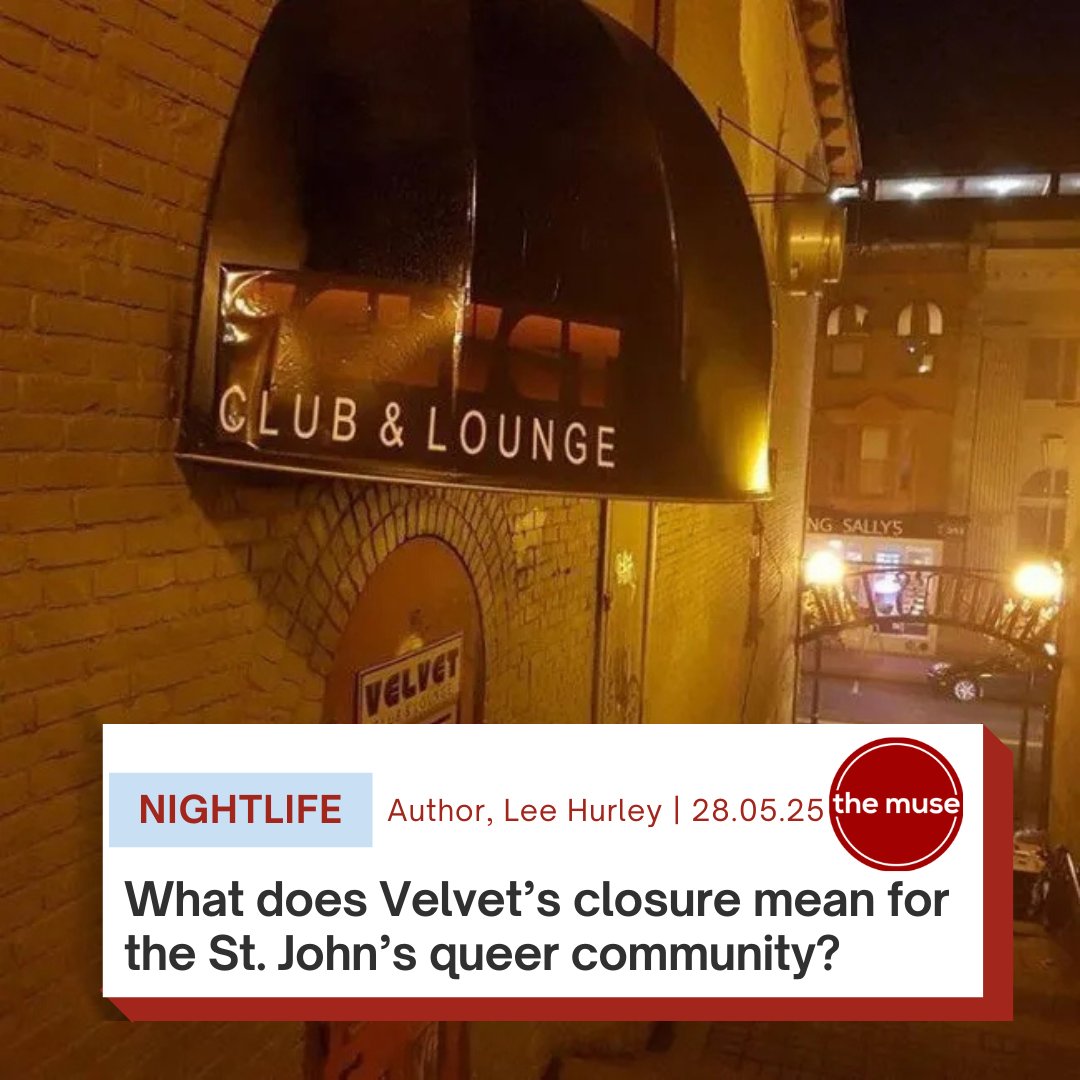 February 8th, 2025 was the last day of operation for Velvet Club &amp; Lounge, St. John’s only remaining gay bar since the closure of Kaleidoscope in 2023.

Lee Hurley talks to community members to hear what this means for them.

themuse.ca/what-does-velv…