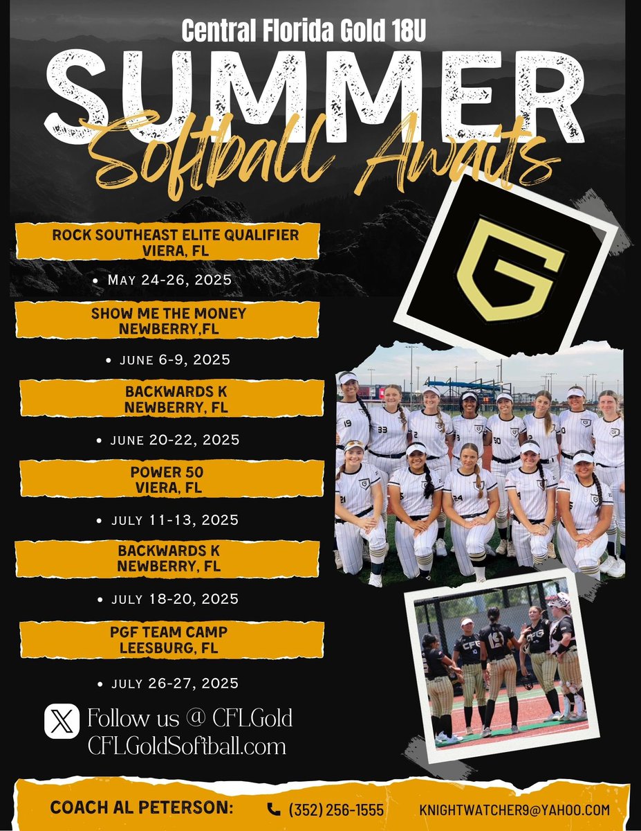 Haylee Caruthers (@hayleecaruthers) on Twitter photo Summer full of softball, be sure to catch us in action at one of our many events. Excited to see what my teammates and I can accomplish on the field. Next stop… Newberry! <a href="/CFLGold/">Central Florida Gold 18U</a> Summer full of softball, be sure to catch us in action at one of our many events. Excited to see what my teammates and I can accomplish on the field. Next stop… Newberry! <a href="/CFLGold/">Central Florida Gold 18U</a>