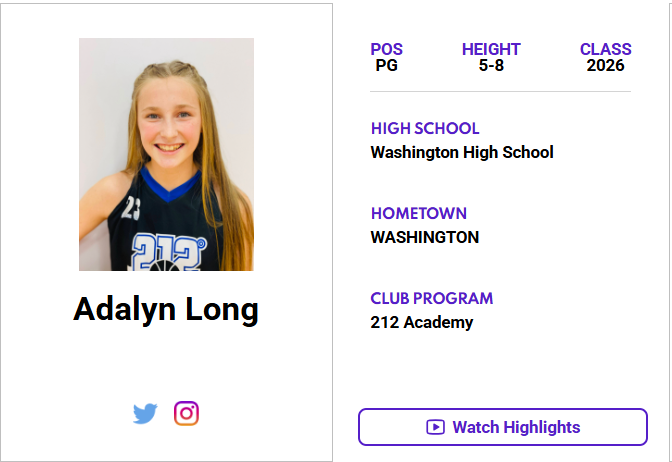Check out Adalyn Long's (<a href="/adalyn_long/">Adalyn Long</a>) 𝙈𝘼𝙓𝙍𝙀𝘾𝙍𝙐𝙄𝙏 𝙋𝙇𝘼𝙔𝙀𝙍 𝙋𝙍𝙊𝙁𝙄𝙇𝙀! ⤵️
jrallstar.com/maxrecruit/max…

Start building your profile now at jrallstar.com/maxrecruit!