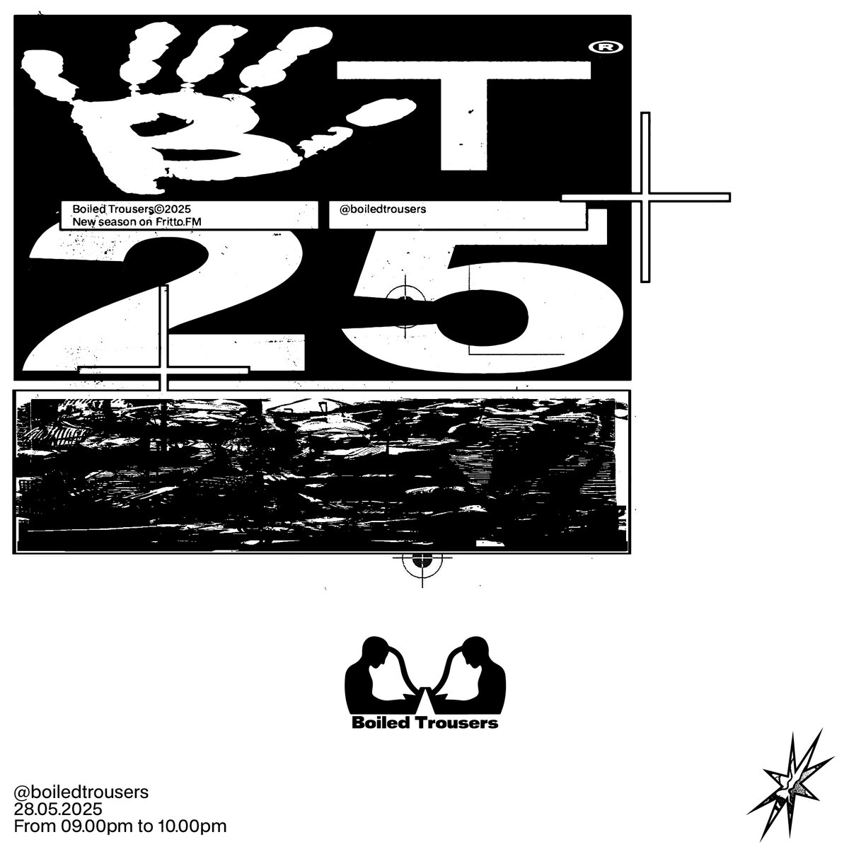 NOW LIVE on fritto.fm
Hosted by #nbtwn
#boiledtrousers - 43rd episode

"from rave to extreme underground club music, drawing elements from breaks-and-jungle textures, hard drums, deconstructed hardcore, baile funk and diasporic latin-core"