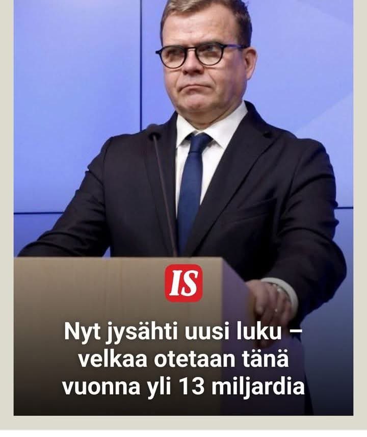 Kokoomus 2019-2023; 
"Hillittömän velan ottamisen on nyt loputtava. Velkalaiva pitää kääntää!”