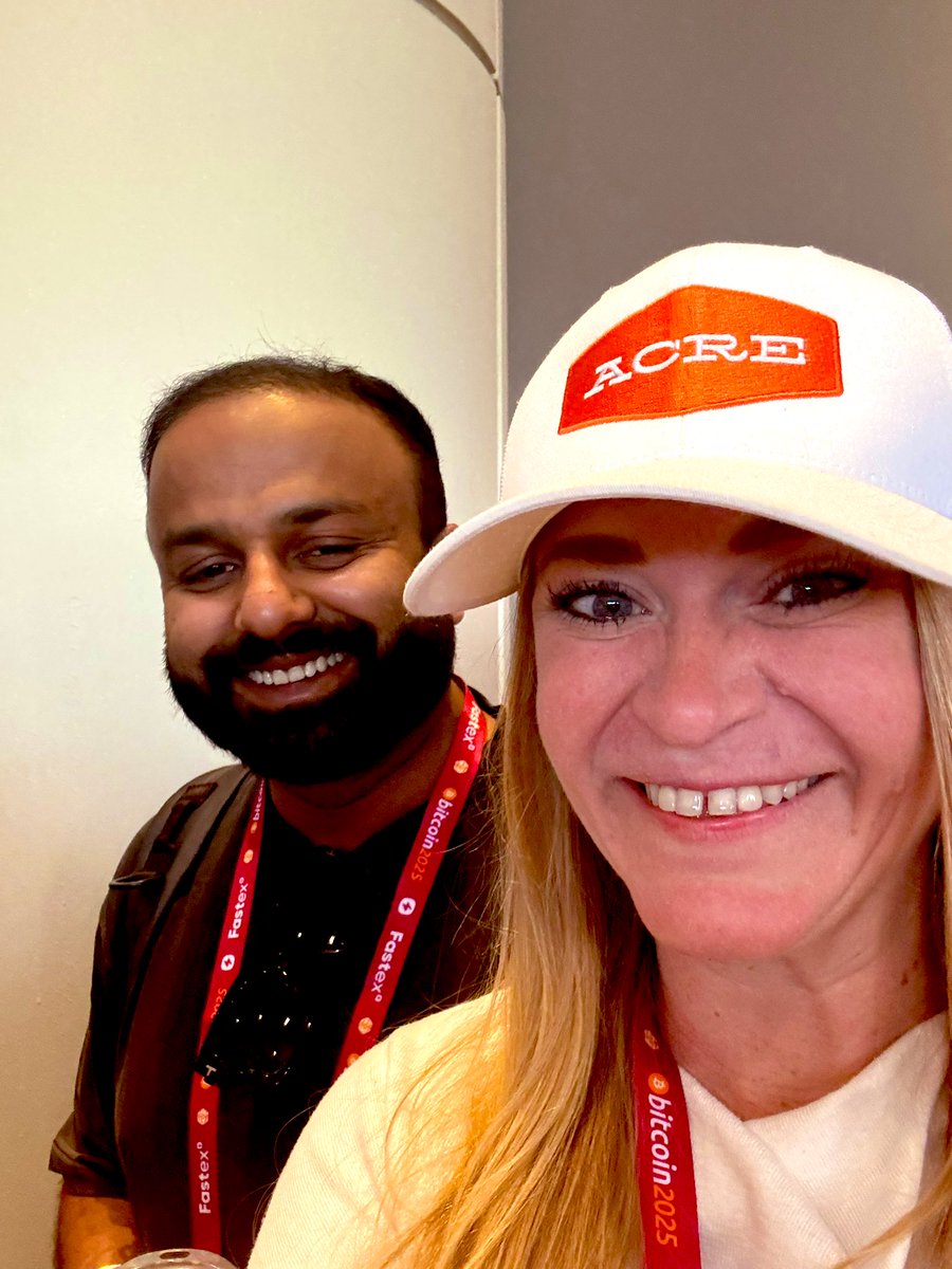 Feeling bullish <a href="/TheBitcoinConf/">The Bitcoin Conference</a> with <a href="/namanmtl/">naman</a> repping <a href="/AcreBTC/">Acre.Fi - Compound Bitcoin</a>