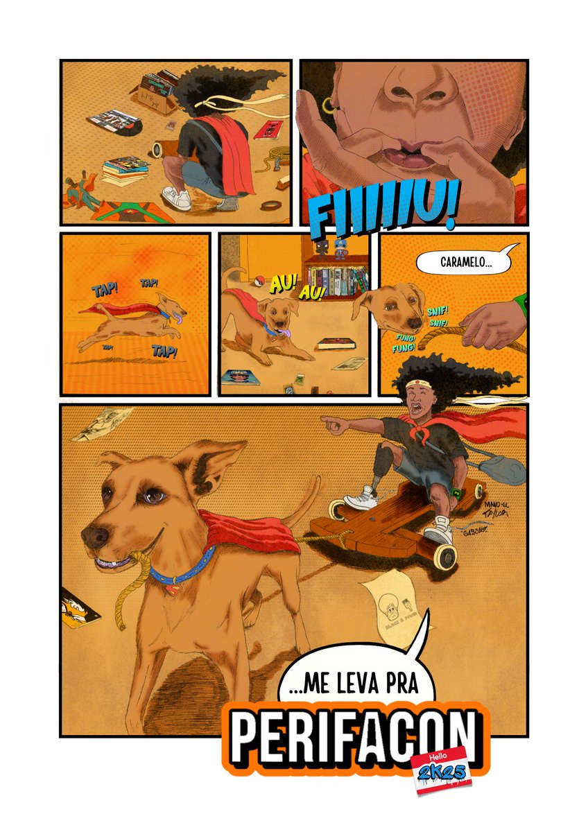 O cartaz oficial da PerifaCon 2025 tá no ar!

Criado por Mano-El Taylor e Guilherme C4B3LO, ele traz um menino da quebrada e seu Caramelo numa cena cheia de afeto, referência ao Superman e dezenas de easter eggs da cena nacional dos quadrinhos.

#PerifaCon2025 💥🐶🦸🏾‍♂️