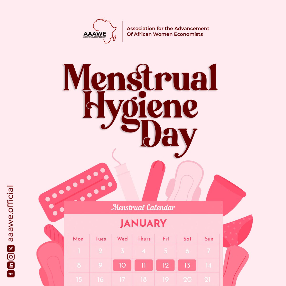 AAAWE198's tweet photo. Marking Days, Empowering Lives! 🗓️💜 #MenstrualHygieneDay #AAAWE https://t.co/WcYzv17QI1