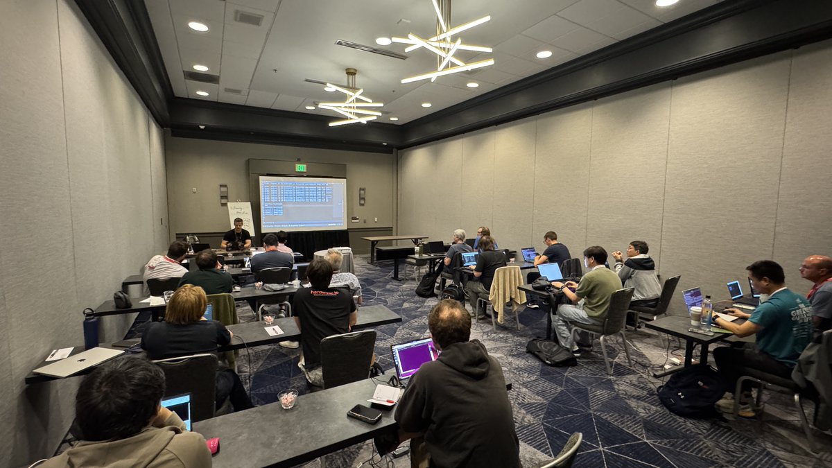 hardwear_io's tweet image. Day2 Training has started of hw_ioUSA2025 !
#BLE #ICReverseEngineering #hypervisor #hw_io