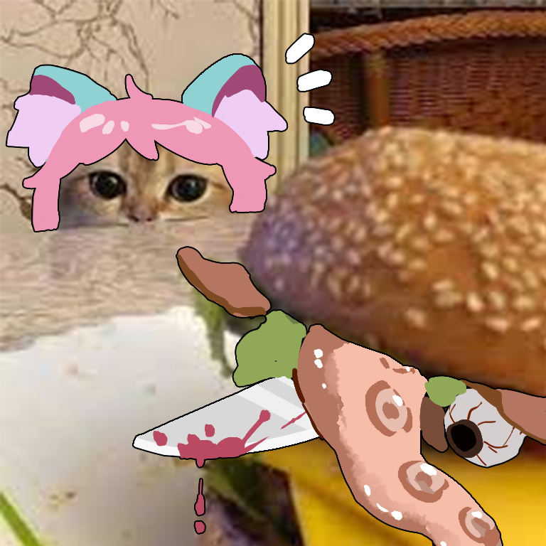 AI2U_game's tweet image. borgers for our boopable AI catgals ~ which sammie are you asking them to go halfsies on? 🔪

#AI2U #AI2UwithYouTilTheEnd #noms #indiedev #indiegame #npc #pets #foodie #foodiememes #cattuesday #yandere #aigame #steamgame #earlyaccess #HamburgerDay #CatMemes #meme #cozygames