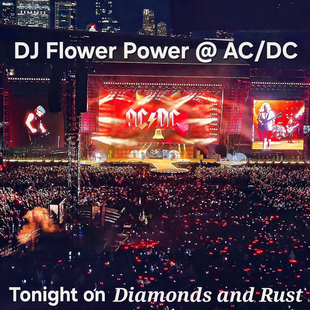 Tonight's radio show
DJ Flower Power @ AC/DC

Our 11-year-old co-host rocked w/ AC/DC at Soldier Field

We'll recreate playlist w/ twist

Spinning only Bon Scott songs on crystal clear original Australian CDs

Tonight 6 pm CDT
WIIT 88.9 FM Chicago

Stream
radio.garden/listen/wiit-fm…