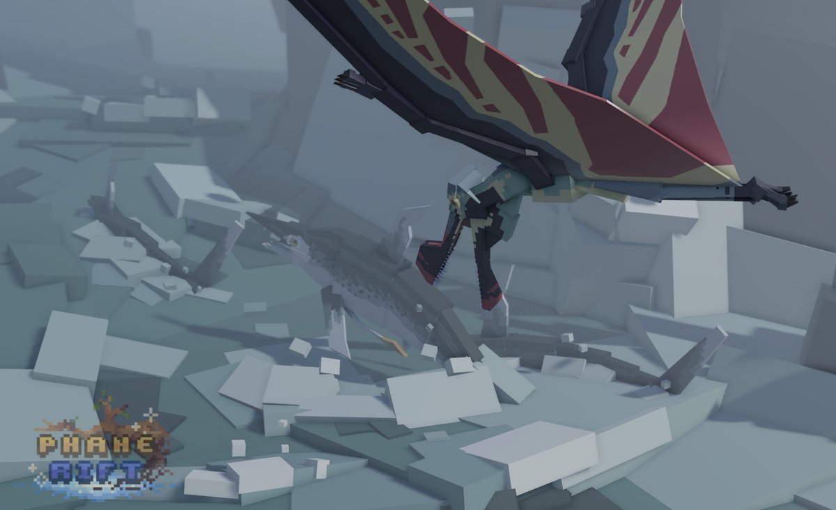 tropeognathus among redwoods beach outcrops #RobloxDev #paleoart