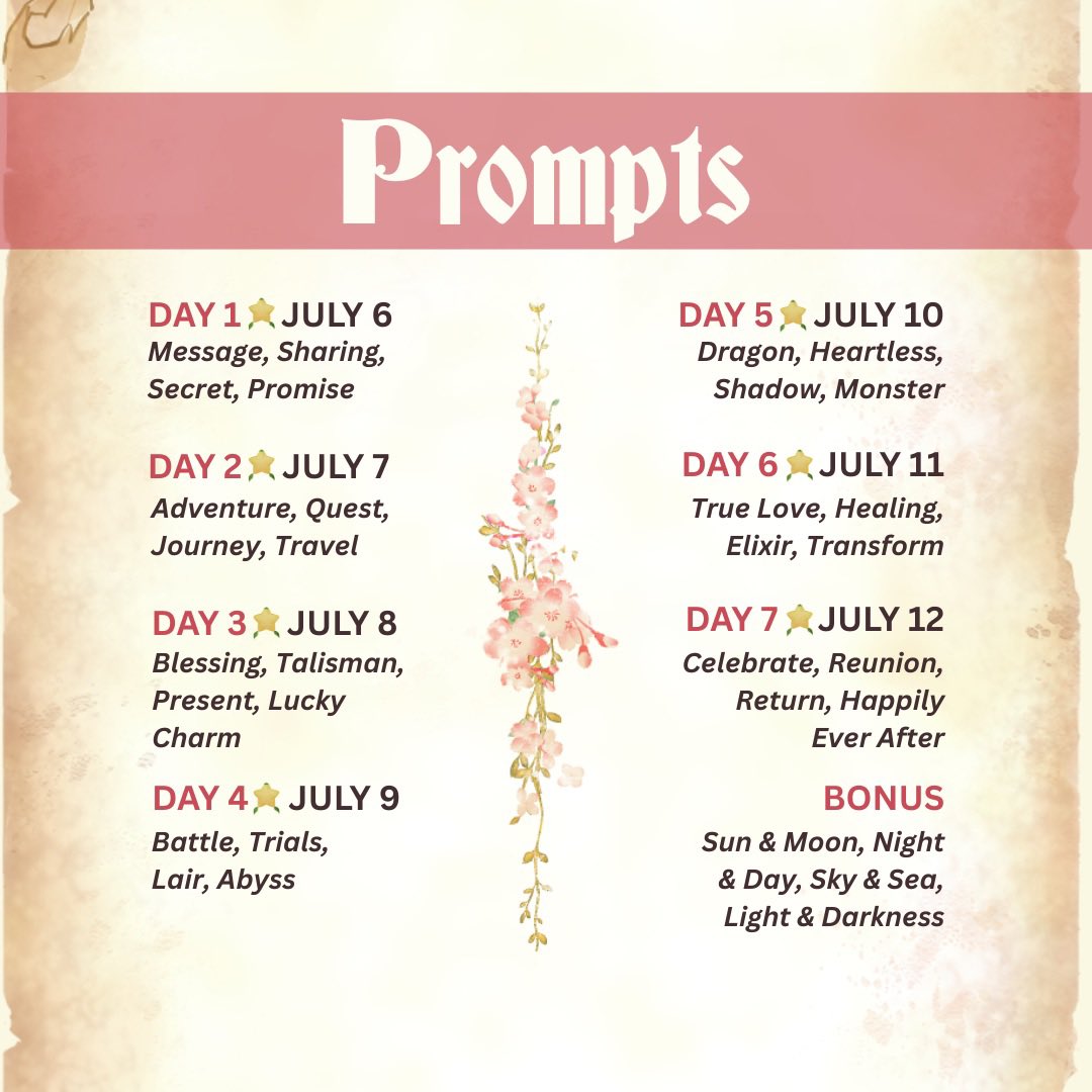 sokaiweek's tweet image. Announcing SoKai Week 2025! 🥳 The theme is &quot;Legends &amp;amp; Stories&quot; with a focus on story-related prompts✨
  
⭐️ July 6-12
⭐️ 4 prompts/day + bonus prompts
⭐️ Story inspiration list

Thank you @/AmyHayaNora for the promo art &amp;amp; graphics advice ❤️ 

#sokai #sokaiweek #sokaiweek2025