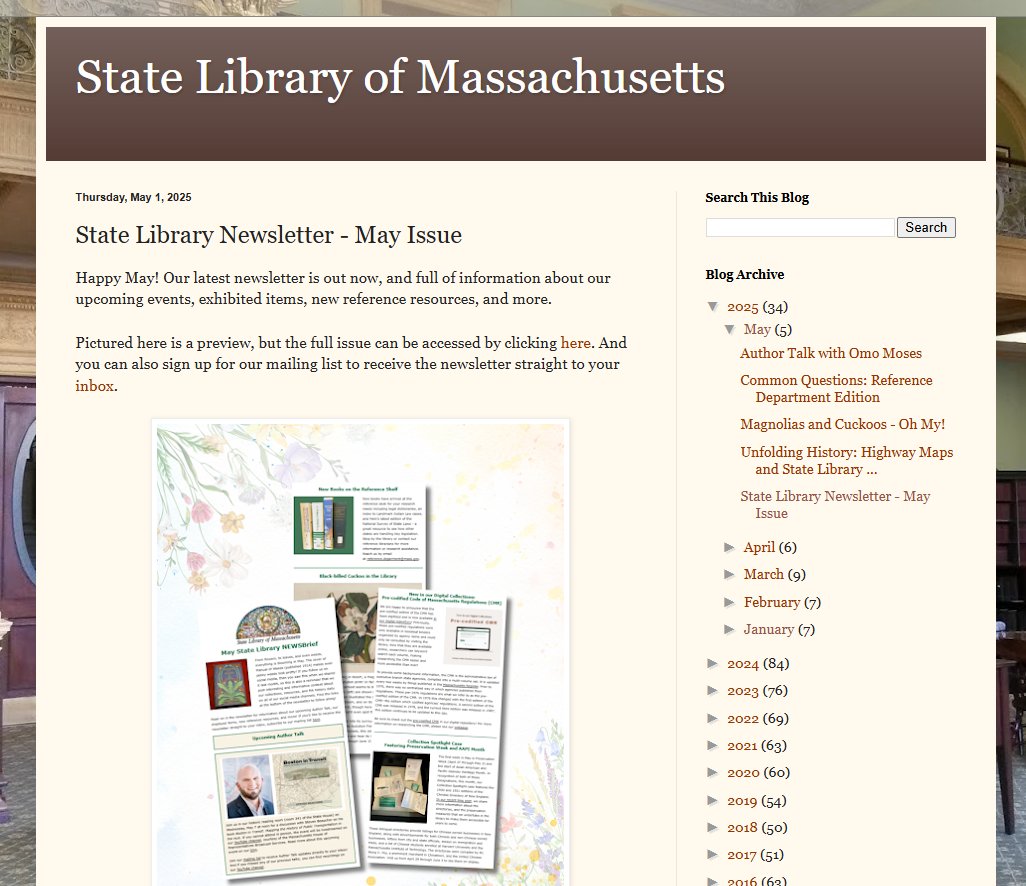 mastatelibrary's tweet image. #DYK the State Library has its very own blog? It has everything: research topics, library news, images of the latest Audubon on display -- check it out today: ow.ly/7bST50VY3n3 #LibraryBlog #LibraryNews #BookLovers #LibraryLife #LocalLibraries