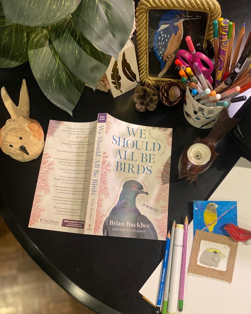 Tin House (@tin_house) on Twitter photo Galley Club!🐦⬛🩵 
Want to read an ARC of We Should All Be Birds: A Memoir by Brian Buckbee with Carol Ann Fitzgerald (8/5/25)?
"Compulsively readable and unexpectedly reassuring in times that seem to have lost their footing."—Carl Safina
🐦Enter now! forms.gle/j462j4Uk5LH6iM… Galley Club!🐦⬛🩵 
Want to read an ARC of We Should All Be Birds: A Memoir by Brian Buckbee with Carol Ann Fitzgerald (8/5/25)?
"Compulsively readable and unexpectedly reassuring in times that seem to have lost their footing."—Carl Safina
🐦Enter now! forms.gle/j462j4Uk5LH6iM…