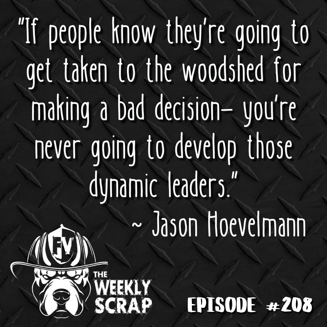 Weekly Scrap #208 - Jason Hoevelmann, Leadership and Culture 

Have you seen Scrap #208? Now beeter time than now to watch or rewatch! Streaming  on YouTube and your favorite podcast platforms!

buff.ly/RFs5qAf