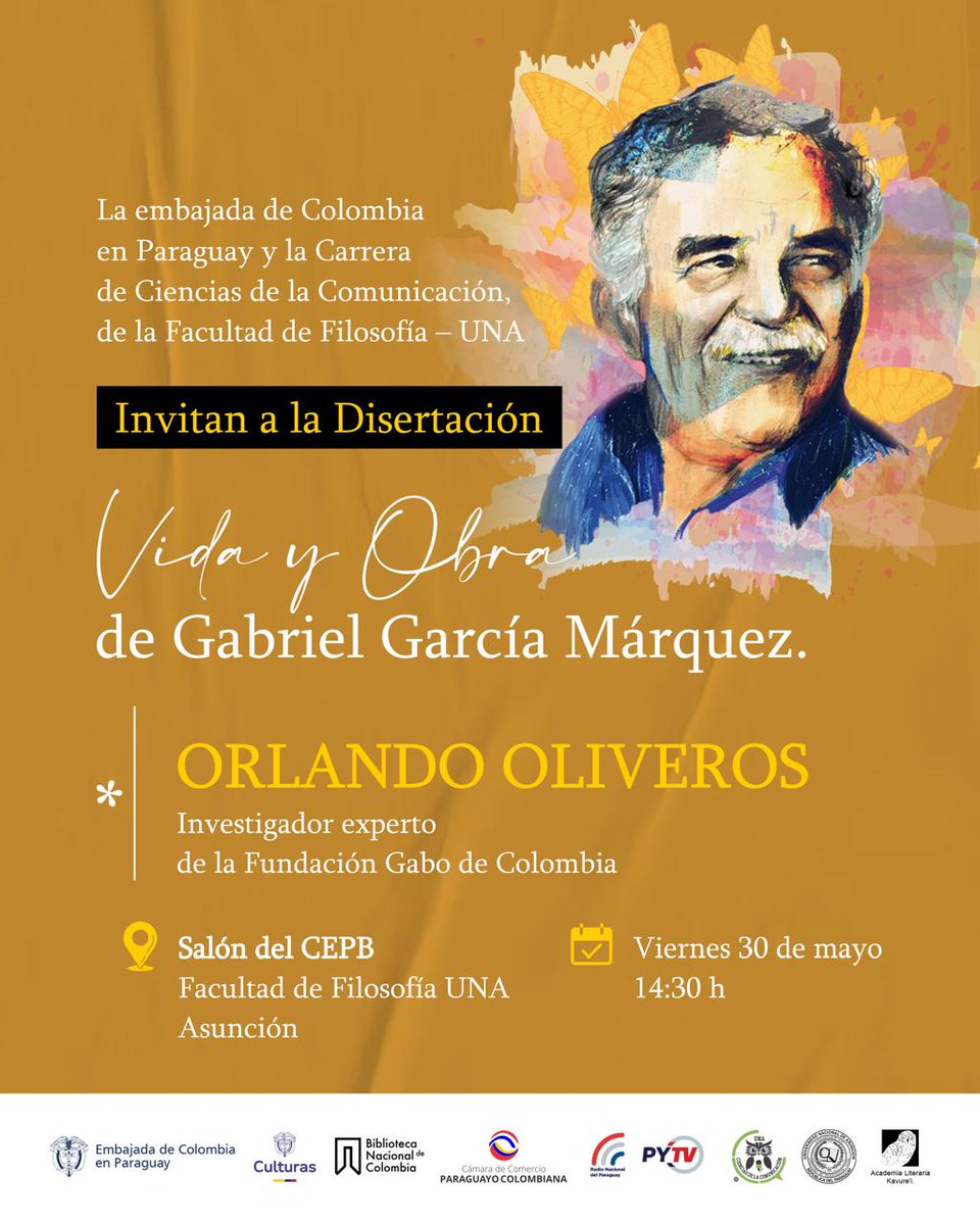 ¡No verás igual a #Gabo después de esto! 😶

En el conversatorio ‘Vida y obra de Gabriel García Márquez’, el experto en su obra y editor del Centro Gabo, <a href="/orlandojoseoa/">Orlando Oliveros</a>, dará detalles sobre el legado y trabajo del nobel de literatura colombiano.

💛 Nos vemos este 30 de mayo en