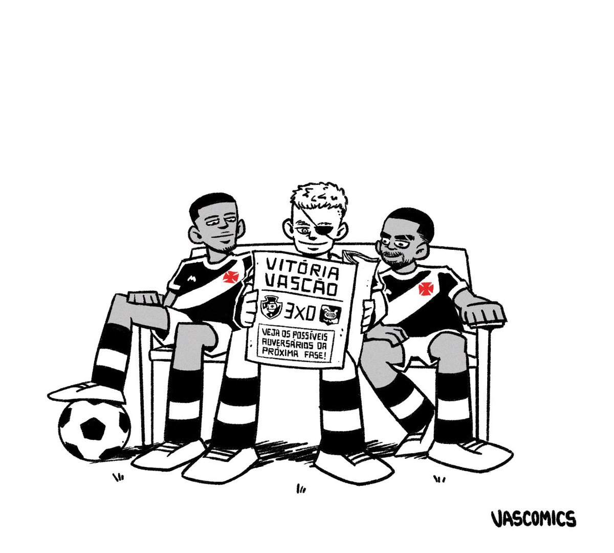 Estamos na próxima fase da Conmebol Sudamericana 🎯💢

🎨 Vasco 3 x 0 Melgar - 6ª rodada fase de grupos

✍️: <a href="/vascomics/">Vascomics</a> 

#VascoDaGama