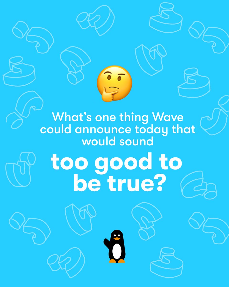 What’s that one Wave announcement that would make you say, “No way, that can’t be real!”? 

Drop your wildest dreams in the comments — who knows, it might just come true 💙🚀 ⬇️

#WaveGambia #YourMoneyIsYours #Gambia