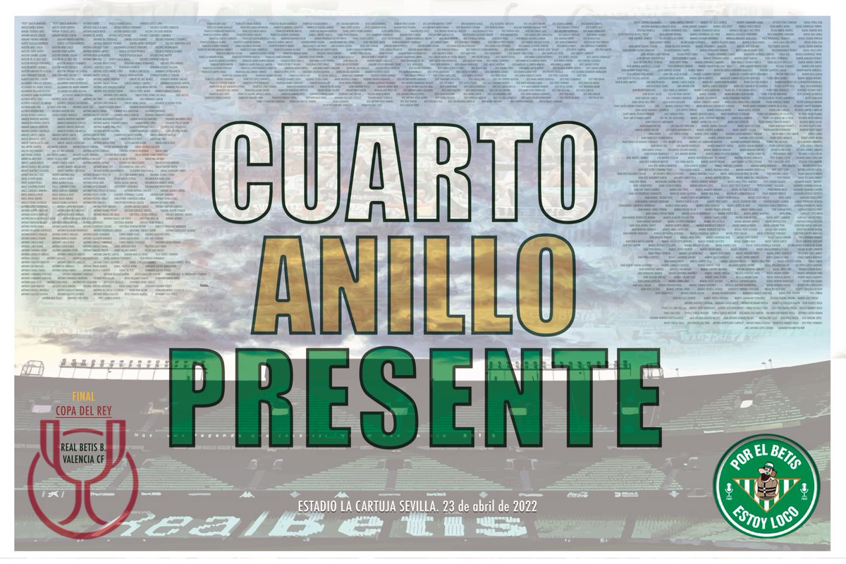 El Betis, como el junco, se dobla pero no se rompe. Manquepierda. Por ellos, por nosotros. Todo al verde #BetisAlé.