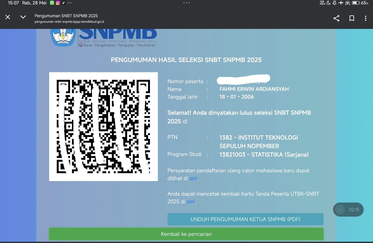 Maba Statistika ITS 2025 jalur apapun LETS BE MOOTS !!!!!!!