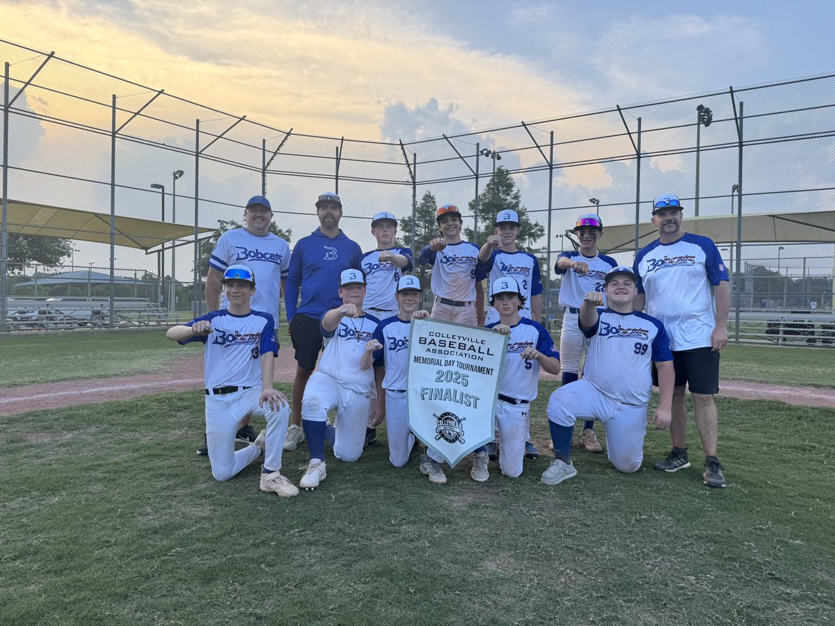 TCRYBA's tweet photo. 🥈FINALIST🥈

Congrats to 14U Andricks All-Stars on a 2nd place finish in the Ring Bracket at the Colleyville Memorial Day All-Star Tournament! https://t.co/jVFPgfuJZK
