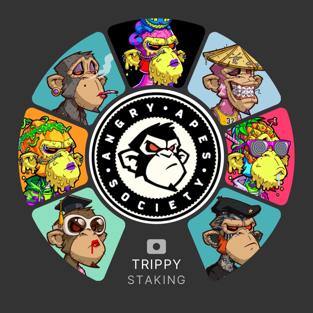 jenfer1585's tweet image. Did you know that you aside from getting rev- share every month by holding 5 pairs, you can also stake your apes to earn $SHRM tokens?

#AAS #TrippyApes #AngryJungle