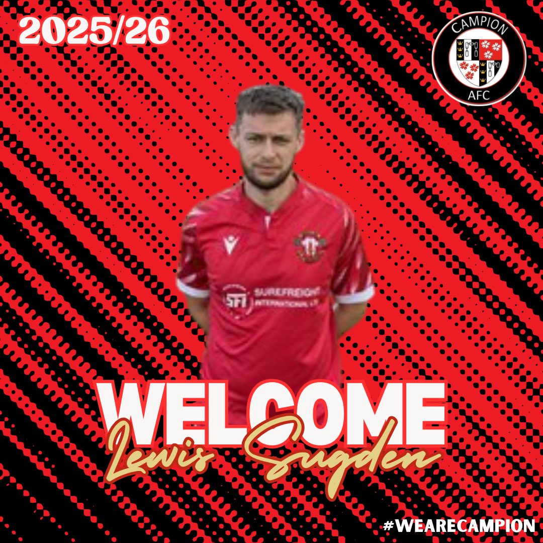 We are delighted to announce the signing of midfielder Lewis Sugden from Thackley AFC.

Lewis will add control, creativity and vision to our experienced midfield! 

Welcome, Lewis! 🙌 

#WeAreCampion❤️🖤