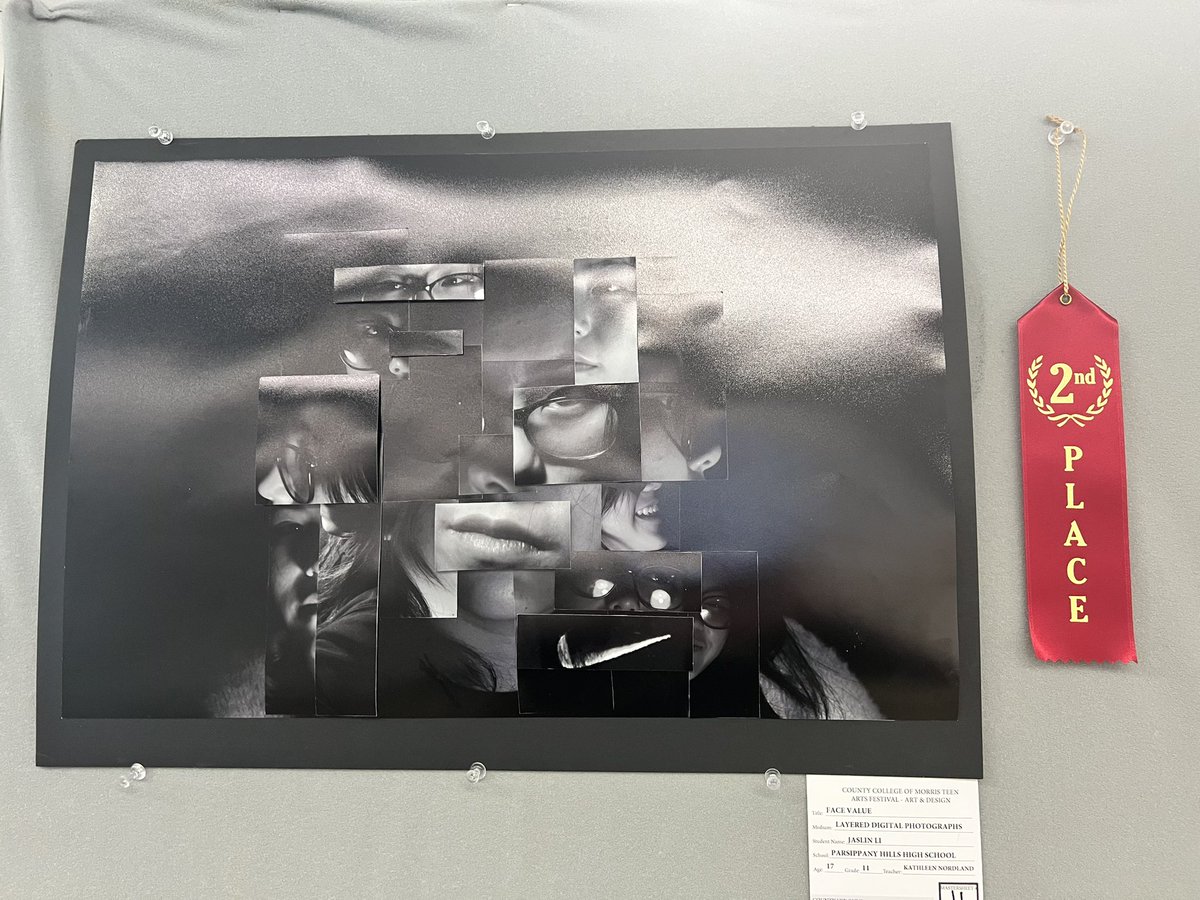 The Par. Hills and Par. High Art Department won 3rd place overall as a district at the 2025 Morris County Teen Arts Festival!
Additional congrats to…
1st place in Sculpture: Lidia T. (PHHS)
2nd place in Digital: Jaslin L. (PHHS)
2nd place in Drawing: Damian S. (PHS)