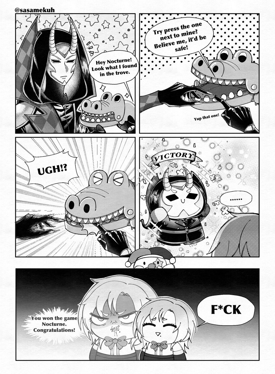 The clown never loses any games. Therefore he didn’t spoil her this time🤣

Well at least he listened to her even tho it was obviously a trap lool

#nocturneofoblivion #roguetrader #rogue_trader #rogue_artist #wh40k #WarhammerArt