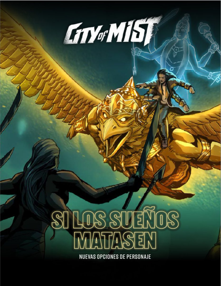 Si los sueños matasen será una de las metas desbloqueables de la campaña de City of Mist en Backerkit.
En este suplemento de 40 páginas encontrarás más libretos, mejoras para veteranos y kits listos para jugar.
Más poder, más mitos, más peligro.

backerkit.com/call_to_action…