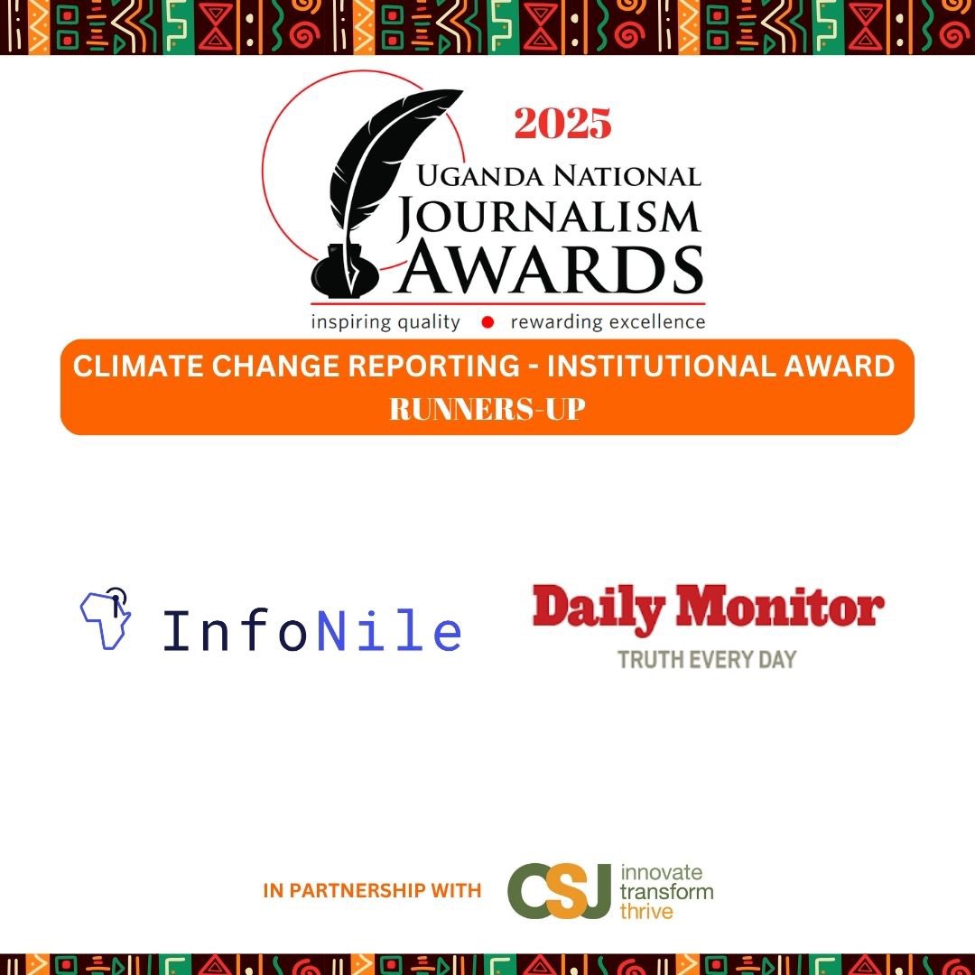 InfoNile (@infonile) on Twitter photo Congratulations Team, we made as “The 1st runner-up in the Climate Change Reporting (Institutional) Awards”
#UNJA2025 #AcmeAwards
<a href="/csjuganda/">ClimateSmartJobs</a> <a href="/ACME_Africa/">ACME Africa</a> Congratulations Team, we made as “The 1st runner-up in the Climate Change Reporting (Institutional) Awards”
#UNJA2025 #AcmeAwards
<a href="/csjuganda/">ClimateSmartJobs</a> <a href="/ACME_Africa/">ACME Africa</a>