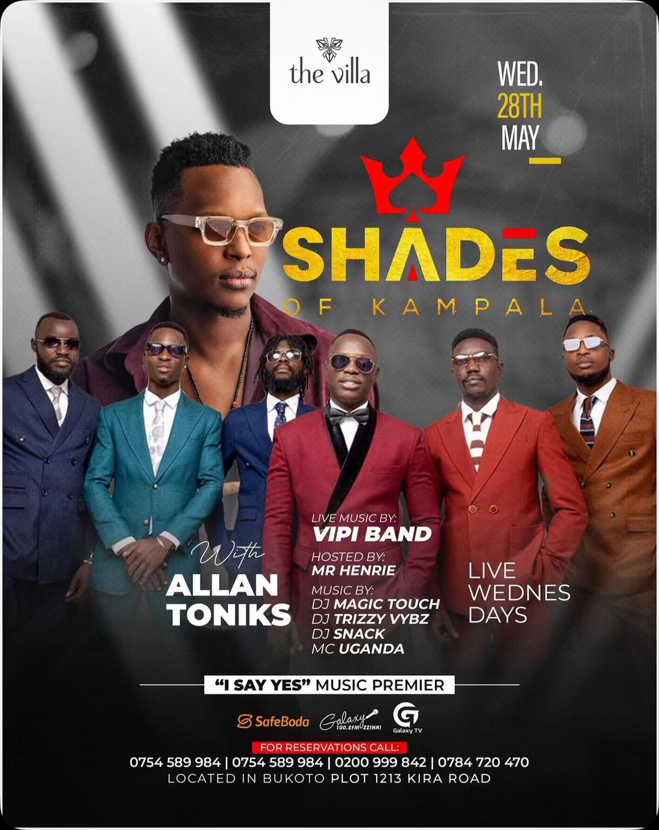 DeejaySnack's tweet photo. Kampala, it’s going down TONIGHT! 🔥
Catch me live at #ShadesOfKampala alongside the incredible @AllanToniks as I drop those massive musical sets you've all been waiting for! 🎧🎶

Vibes will be high, energy unmatched — don’t miss it!

#DjSnack||#SOK https://t.co/DLdIKlUcKN