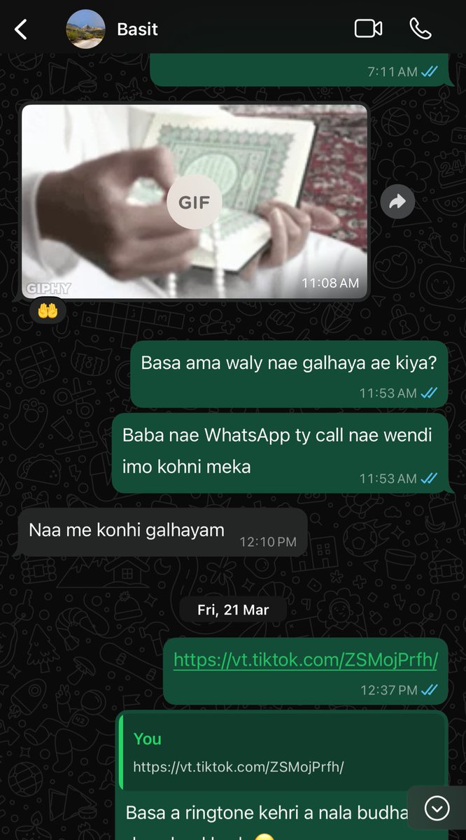 Conversation between sister and brother…❤️😂