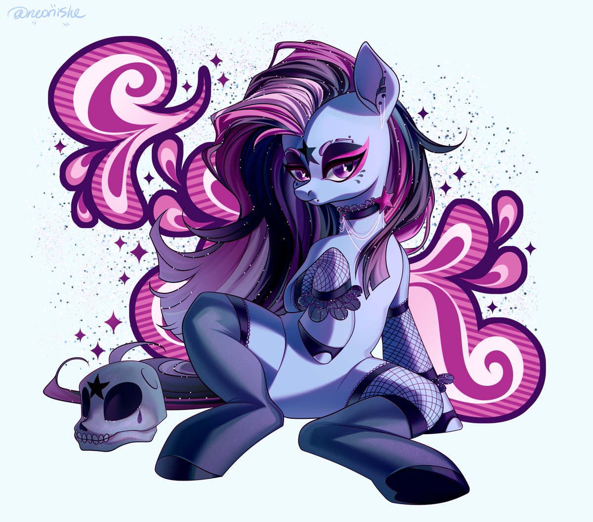 Neonishe's tweet image. Ponymania Star Swirl🌠
#mlp #mylittlepony #art