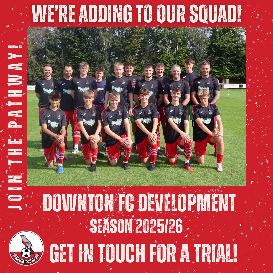 Downton FC (@downtonfc) on Twitter photo We’re adding to our Development Team Squad! Following a successful season and having gained promotion to the <a href="/HantsCombLeague/">Hampshire Combination & Development League</a> Premier we are seeking to strengthen our talented squad. Get in touch for more info and to request a trial - either DM or email secretary@downtonfc.com We’re adding to our Development Team Squad! Following a successful season and having gained promotion to the <a href="/HantsCombLeague/">Hampshire Combination & Development League</a> Premier we are seeking to strengthen our talented squad. Get in touch for more info and to request a trial - either DM or email secretary@downtonfc.com