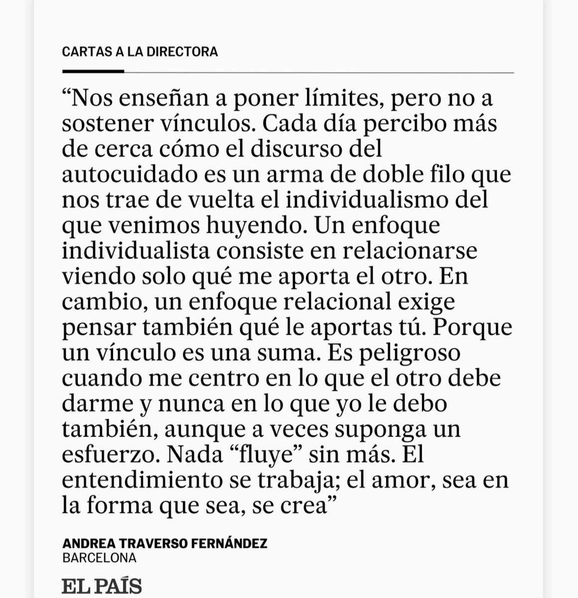 AleDeBarbieri's tweet photo. Menos soltar y más sostener vínculos https://t.co/ZTMwa7g519
