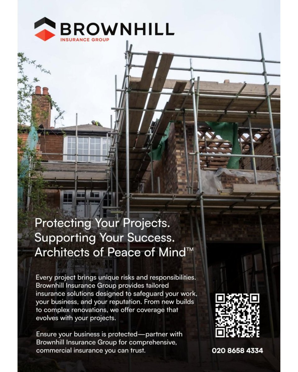 ⭐️ Recommended Supplier: Brownhill Insurance Group ⭐️

Brownhill Insurance Group are the Architects of Peace of Mind™, offering tailored insurance solutions specifically for professionals in the construction and property industries. 

📞 020 8658 4334