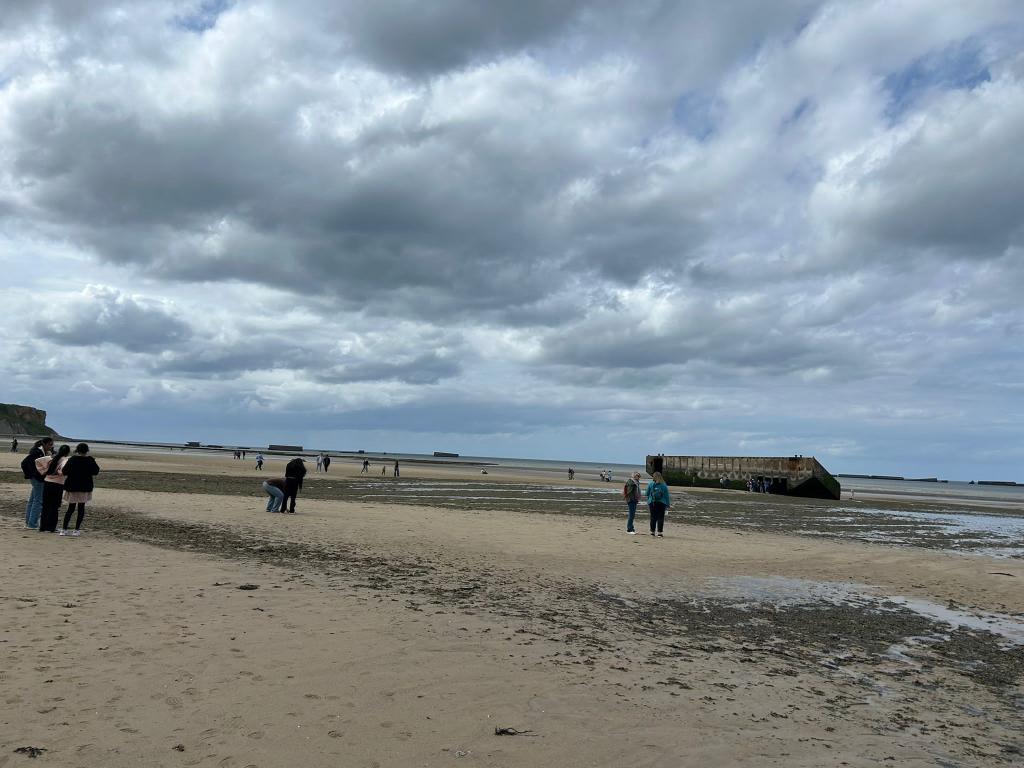 Learning about the harbours at Arromamches <a href="/RLSEnrichment/">RLSEnrichment</a> <a href="/TheRoyalLatin/">RLS</a>