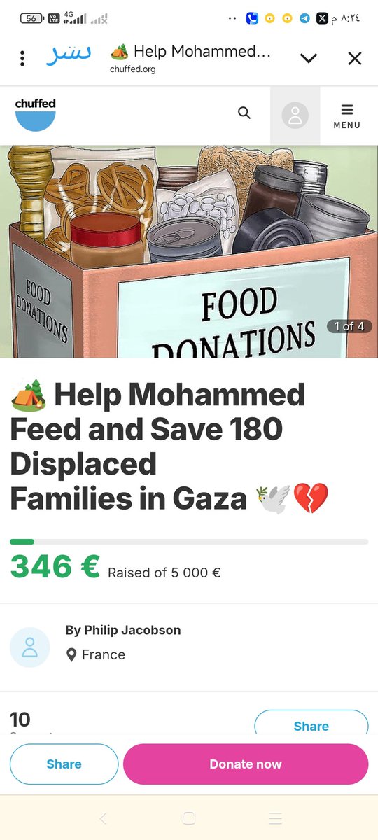 Palestinedaily1's tweet photo. 346€ of 1410€
Donate to reach our goal today please
Donate and Rt 🙏
https://t.co/fCYv6D7CHb https://t.co/1mjKSu0vIJ